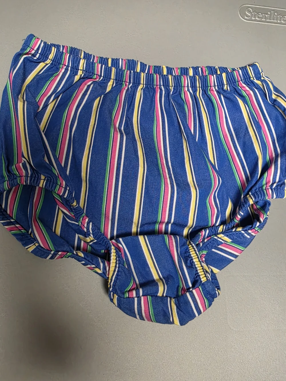 Polo Ralph Lauren Baby Girl Striped Dress & Bloomer Set 12M Ruffle Collar